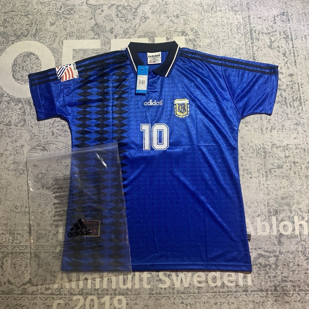AFA Argentina Adidas Lionel Messi #10 Soccer Men's XL Jersey, Blue White, NWT